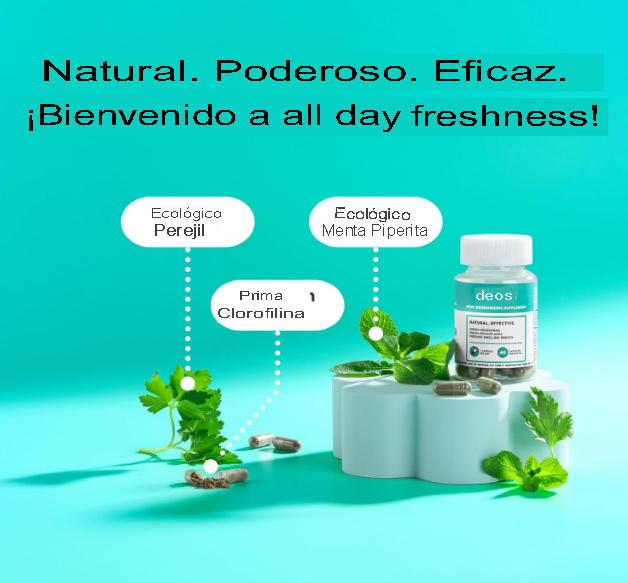 DEOS SUPLEMENTO DESODORANTE INTERNO NATURAL CONTROL DE OLORES Y FRESCURA TOTAL | 30 CÁPSULAS VEGANAS - 4
