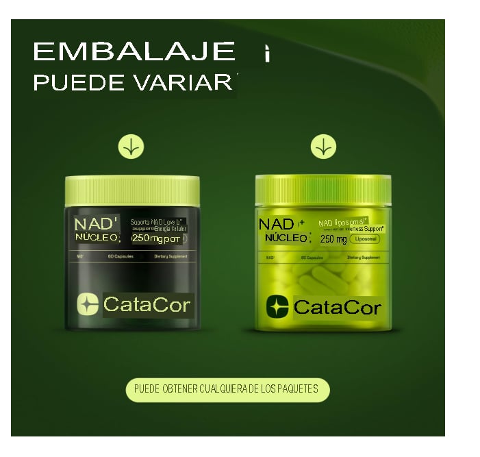CATA-KOR NAD+ CORE LIPOSOMAL 250MG | REJUVENECIMIENTO NATURAL | ENERGÍA + ENFOQUE | PUREZA USA | 60 CÁPSULAS - 4