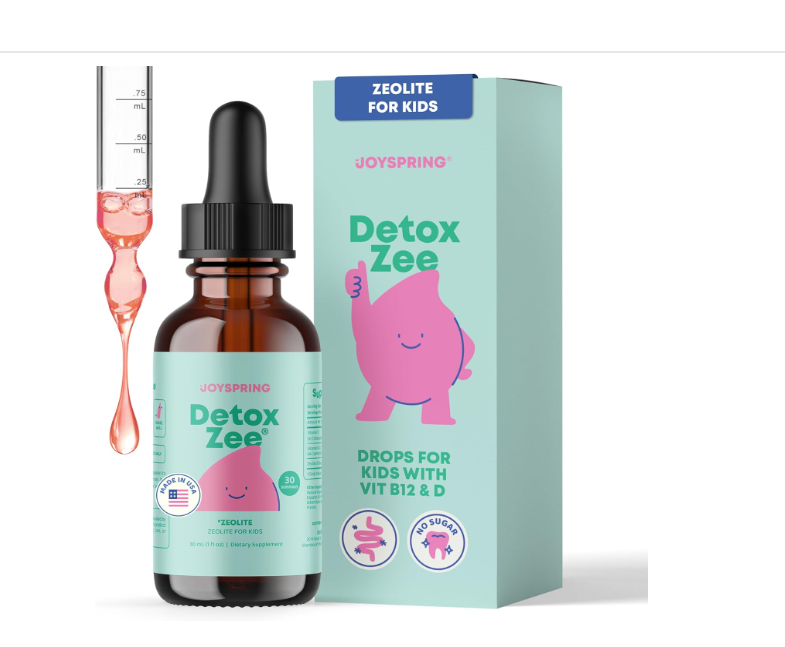 JOYSPRING DETOXZEE KIDS 30ML: BIENESTAR Y DEFENSAS | ZEOLITA CLINOPTILOLITA + VIT D3 Y B12 | SABOR BAYAS | 30 DOSIS - 1