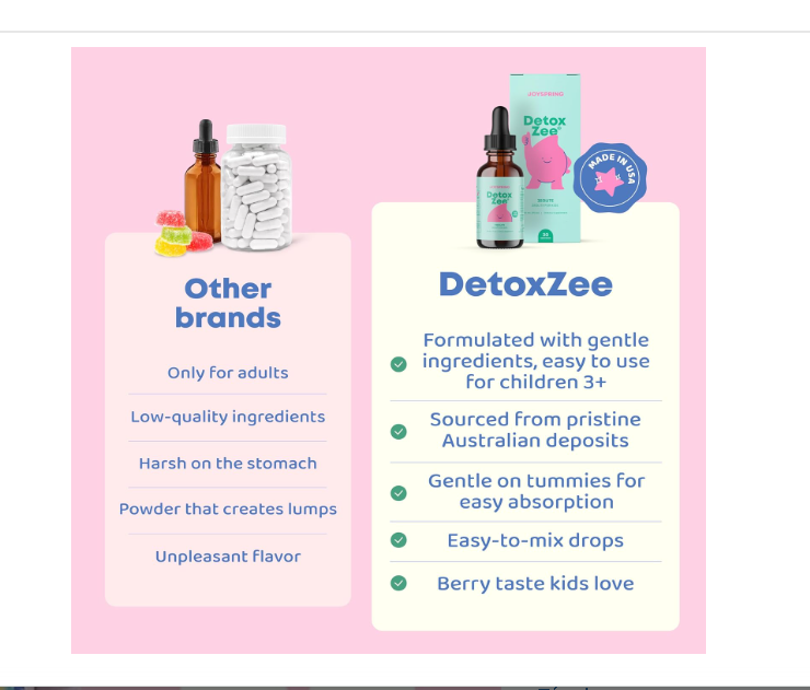 JOYSPRING DETOXZEE KIDS 30ML: BIENESTAR Y DEFENSAS | ZEOLITA CLINOPTILOLITA + VIT D3 Y B12 | SABOR BAYAS | 30 DOSIS - 3