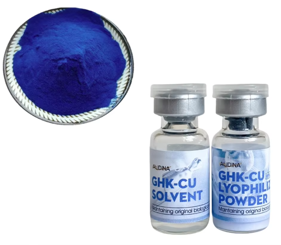 ALIDINA GHK-CU PÉPTIDO DE COBRE AZUL – SUERO LIOFILIZADO 50MG+3ML HIDRATANTE, REAFIRMANTE PARA PIEL Y CABELLO