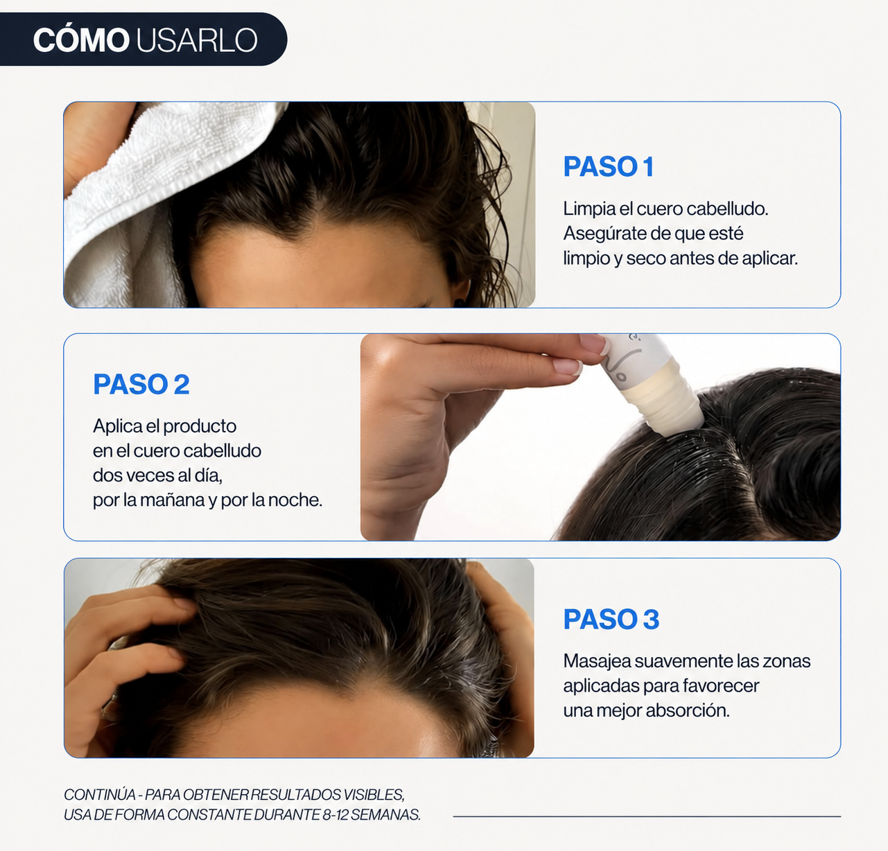 BODYWISE ROLL ON CRECIMIENTO CAPILAR Y BARBA CON ROMERO, SAW PALMETTO Y CAFEÍNA | REDUCE CAÍDA Y FORTALECE - 8