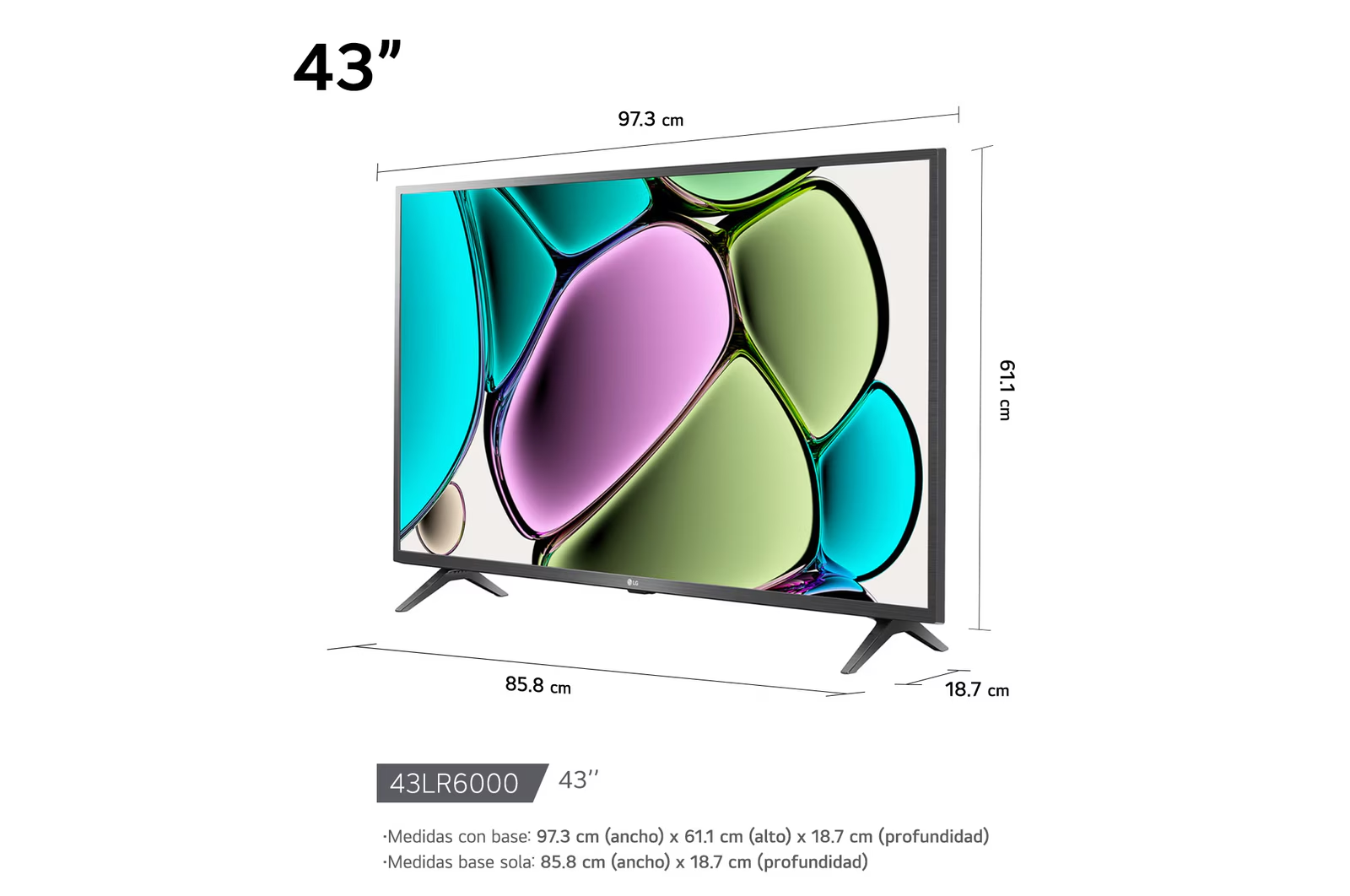 TELEVISOR LG 43 PULGADAS FHD WEBOS THINQ 43LR6000PSA (NUEVO MODELO) - 2