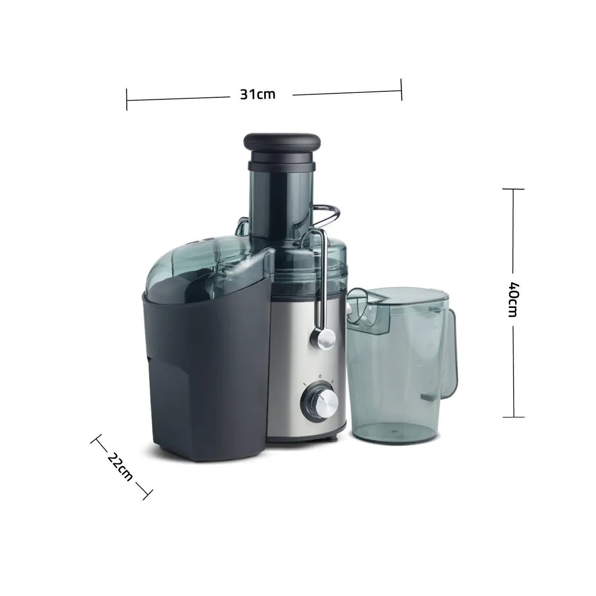 EXTRACTOR DE JUGOS INDURAMA 11LTS EI-CR ACERO INOX - 3