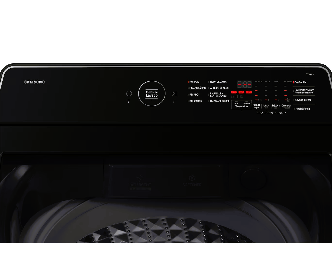 LAVADORA SAMSUNG 15 KG ECOBUBBLE CARGA SUPERIOR GRIS GRAFITO WA40F15E4CPE - 4
