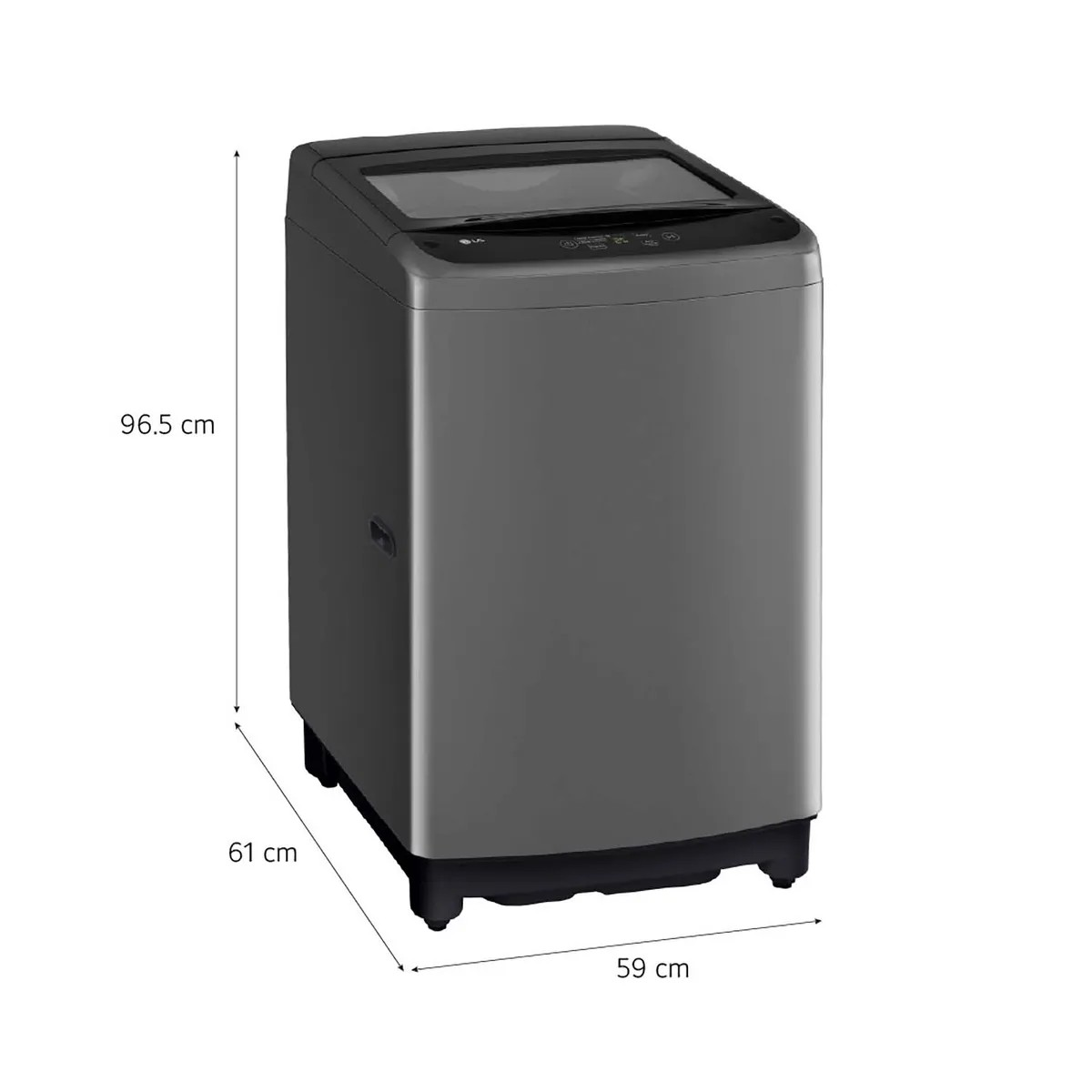 LAVADORA LG SMART INVERTER  13KG CARGA SUPERIOR  WT13BVTB - NEGRO CLARO - 2