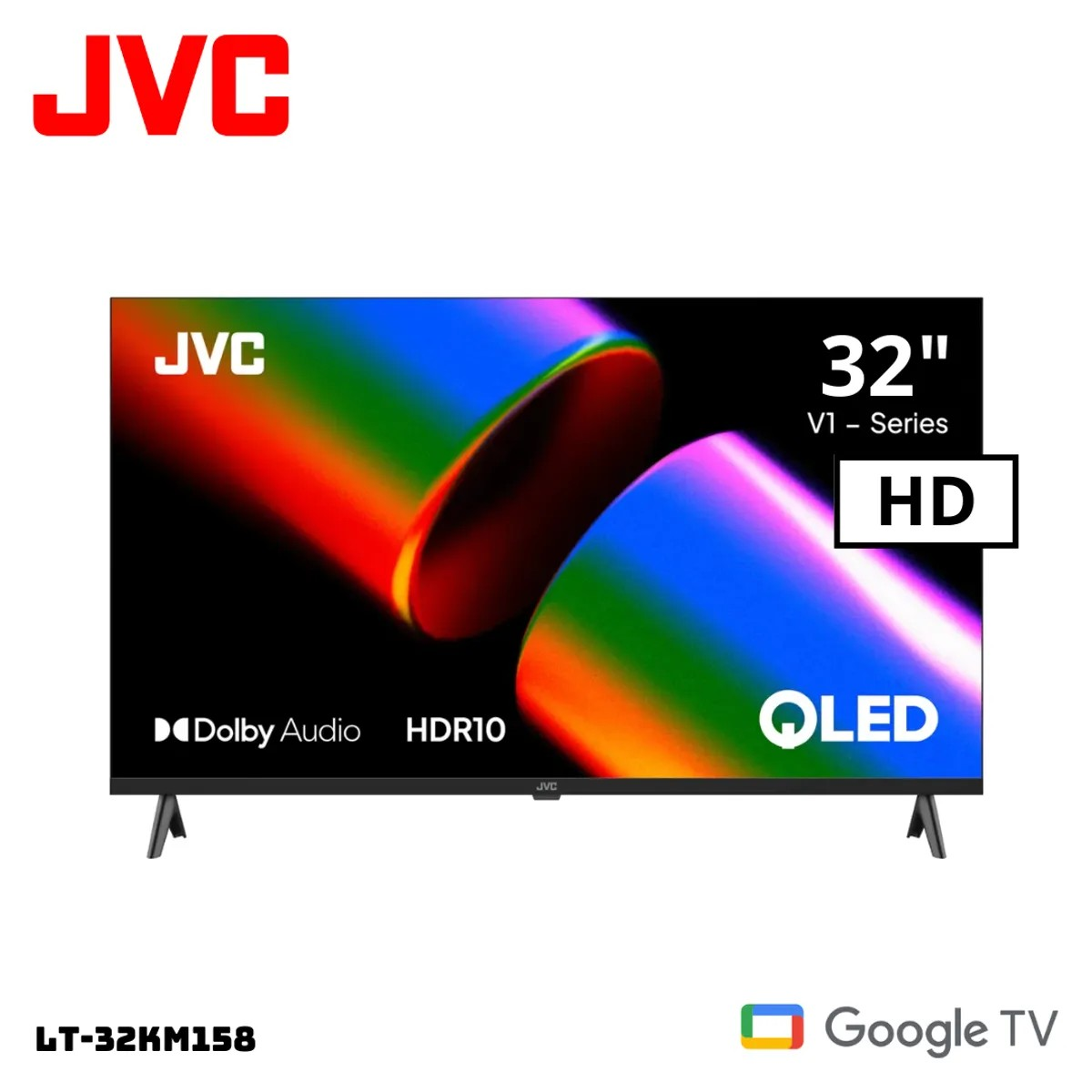 TELEVISOR JVC 32 QLED SMART TV GOOGLE TV HD - LT-32KM1584 - 1