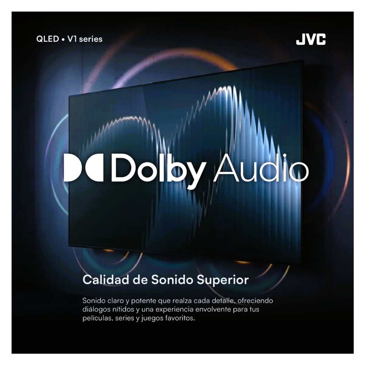 TELEVISOR JVC 32 QLED SMART TV GOOGLE TV HD - LT-32KM1584 - 5