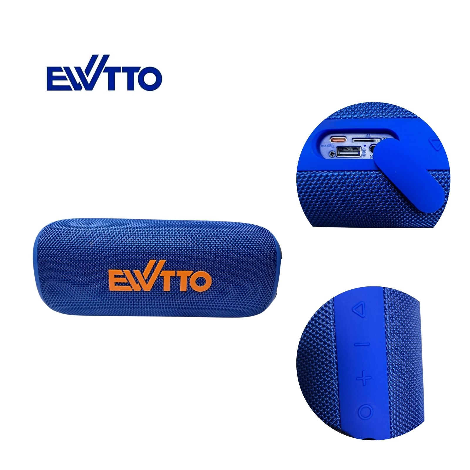 PARLANTE EWTTO PREMIUM INALÁMBRICO 30 WATTS RMS 6000MAH 8 HORAS IPX6/TWS/USB/TF/AUX EW-P110BA (2026) - 3