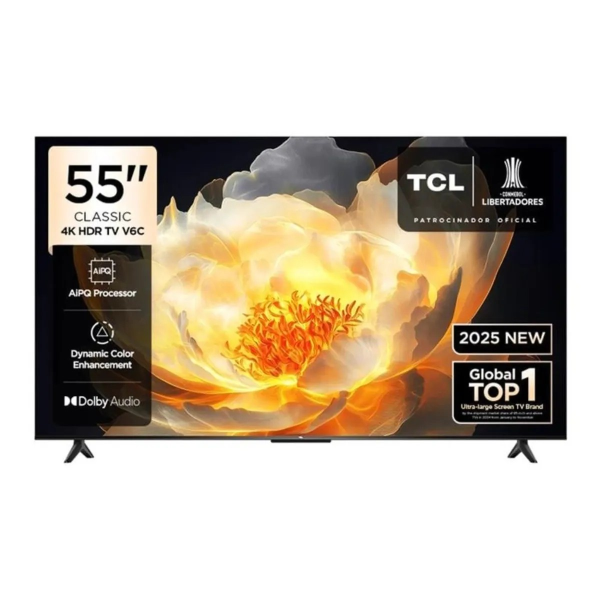 TELEVISOR TCL 55 PULGADAS 4K HDR GOOGLE TV 55V6C + ANTENA DIGITAL + PARLANTE EWTTO EW-P110BA IPX6 - 2