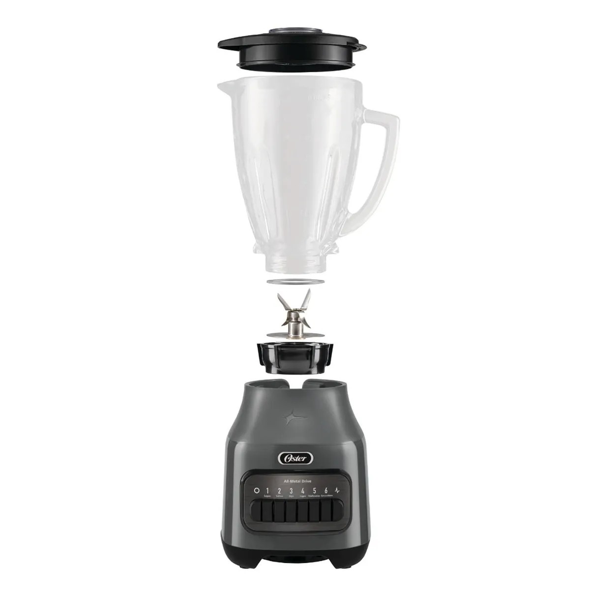 LICUADORA OSTER 6 VELOCIDADES 800 WATTS 1.5 LITROS GRIS OSCURO BLSTPEG-GPB (NUEVO MODELO) - 2