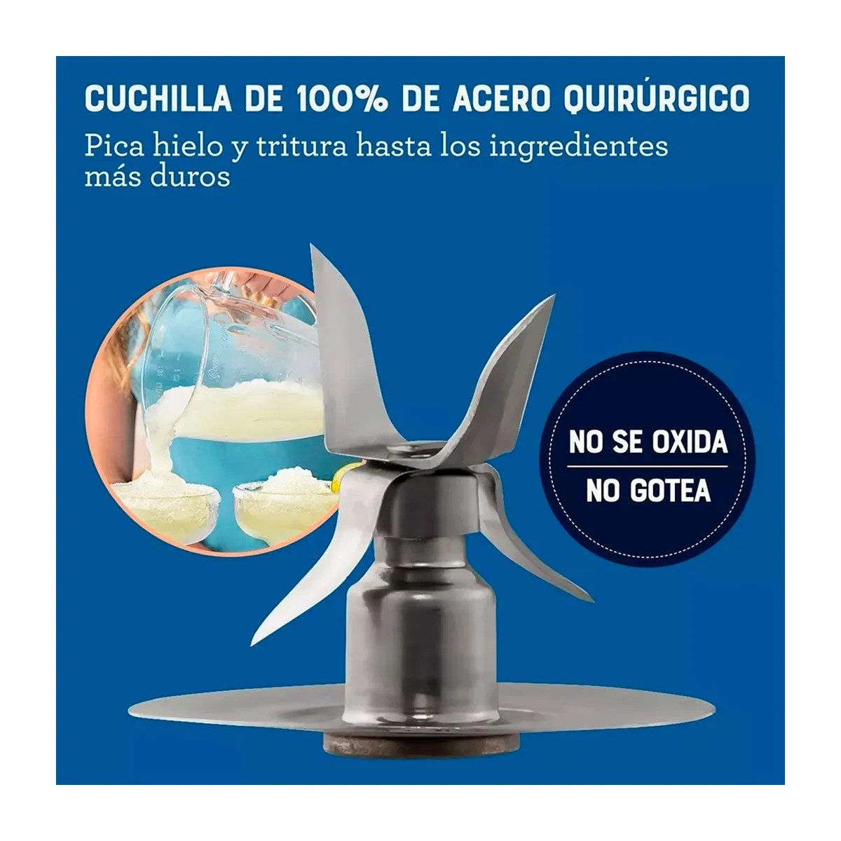 LICUADORA OSTER 6 VELOCIDADES 800 WATTS 1.5 LITROS GRIS OSCURO BLSTPEG-GPB (NUEVO MODELO) - 4