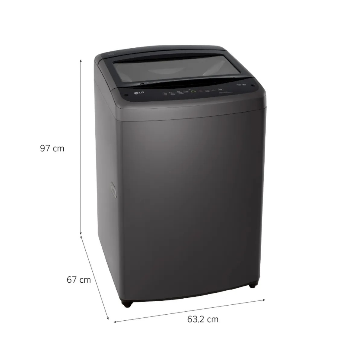 LAVADORA LG 17 KILOS CARGA SUPERIOR TURBO DRUM WT17BVTB + DETERGENTE LÍQUIDO SAPOLIO 1 LITRO - 3