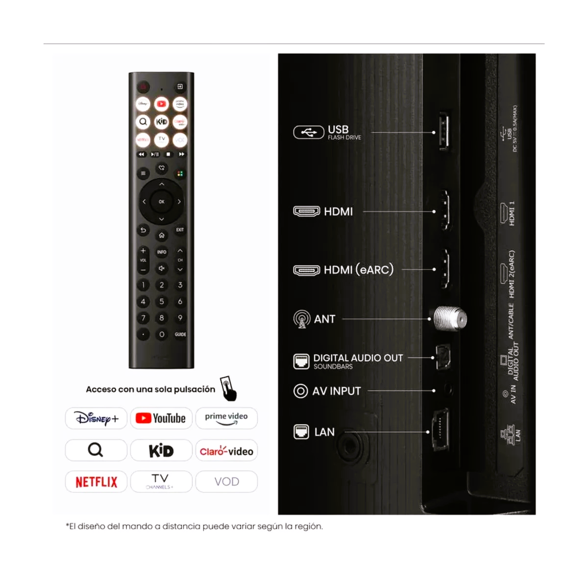 TELEVISOR HISENSE 50 PULGADAS QLED FHD SMART TV 50Q4SV (NUEVO MODELO) - 4
