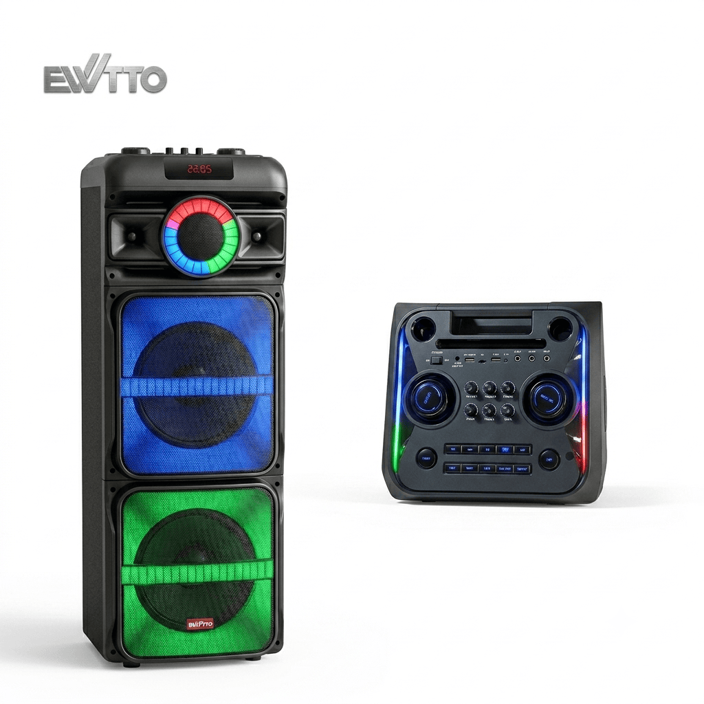 PARLANTE EWTTO 1000WATTS PMPO BTUSBTFFMAUXMICLUZ RGB + MICROFONO INALAMBRICO EW-P519MBC - 3