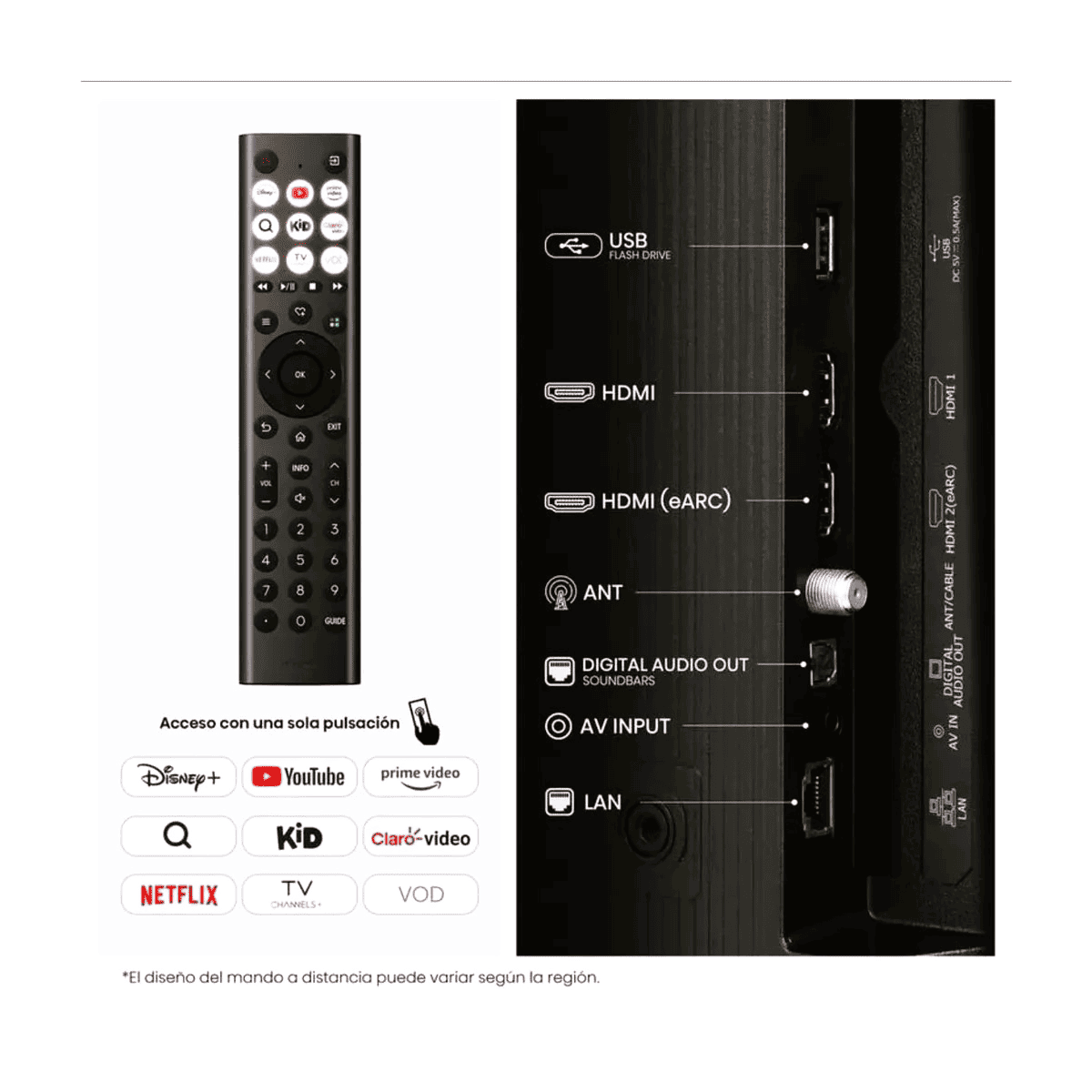 TELEVISOR HISENSE 50 PULGADAS QLED FHD SMART TV 50Q4SV + 2 REGALOS (NUEVO MODELO) - 4