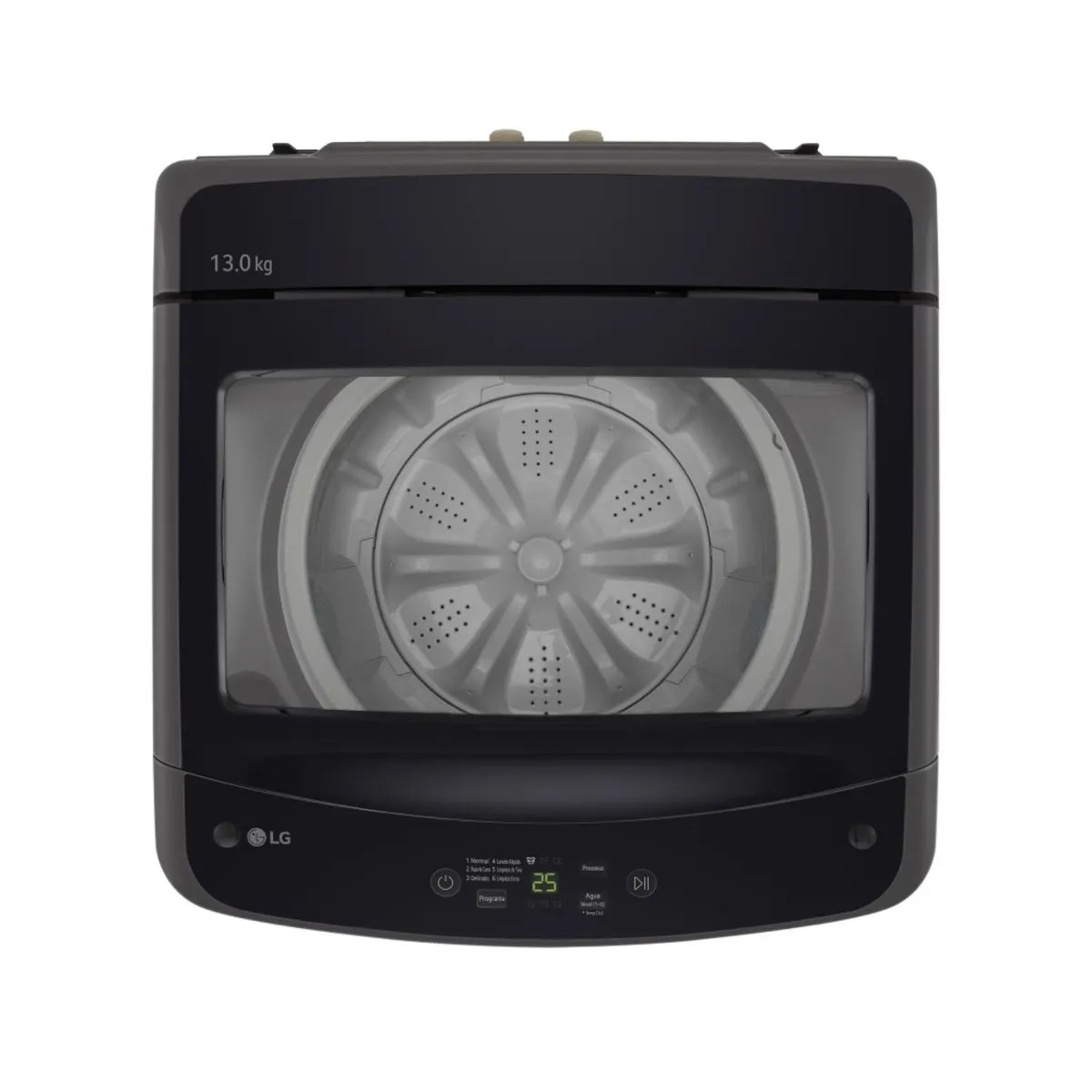 LAVADORA LG 13KG CARGA SUPERIOR WT13BVTB - NEGRO CLARO + DETERGENTE LIQUIDO SAPOLIO 1L. COMBO - 3