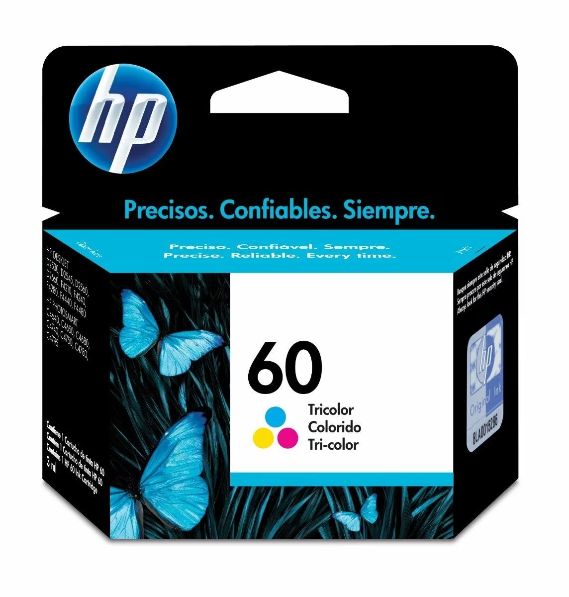 CARTUCHO DE TINTA HP 60 TRICOLOR 6.5 ML CC643WL LIQUIDACIÓN FINAL - ULTIMAS UNIDADES - 1