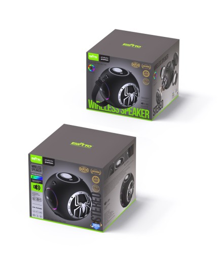 PARLANTE INALÁMBRICO EWTTO AI BASS 30W X 2 - BLUETOOTH / TF / USB / AUX / EQ / TWS EW-P454BC - 4