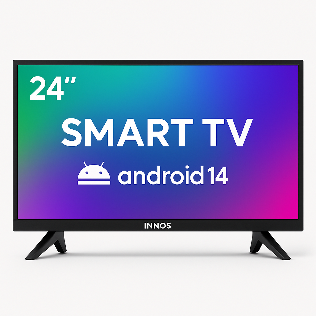 TELEVISOR INNOS 24 PULGADAS HD SMART TV ANDROID 14 1GB/8GB S2402KU + X*U*P*E*R ILIMITADO (2026) - 3