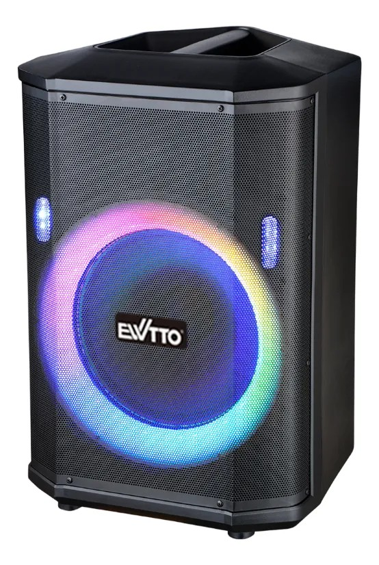 PARLANTE BLUETOOTH EWTTO 1000 WATTS 7 MODOS DE LUZ 2 LÁMPARAS DE FLASH + 2 MICRÓFONOS EW-P533MBT - 2