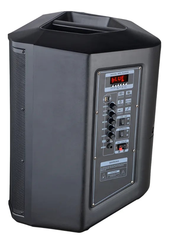 PARLANTE BLUETOOTH EWTTO 1000 WATTS 7 MODOS DE LUZ 2 LÁMPARAS DE FLASH + 2 MICRÓFONOS EW-P533MBT - 4