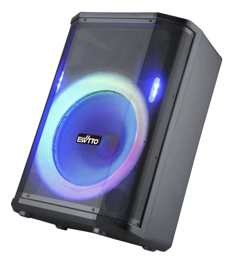 PARLANTE BLUETOOTH EWTTO 1000 WATTS 7 MODOS DE LUZ 2 LÁMPARAS DE FLASH + 2 MICRÓFONOS EW-P533MBT - 5