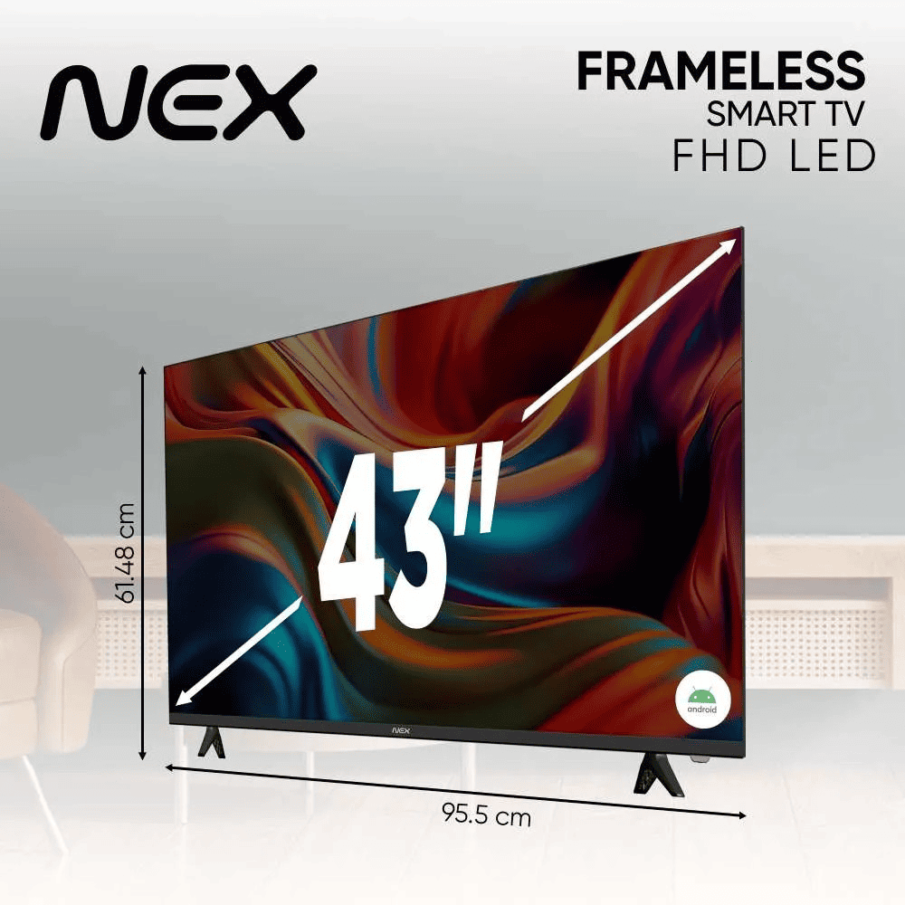 TELEVISOR NEX 43 PULGADAS FHD ANDROID 14 TVLED43S + PROMOCIÓN+ SOUNDBAR NEX PSB32 + ANTENA DIGITAL - 5