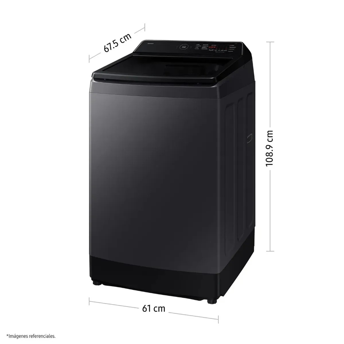 LAVADORA SAMSUNG 15 KILOS CARGA SUPERIOR WA40F15E4CPE + DETERGENTE LIQUIDO SAPOLIO 1L. (MODELO 2026) - 3