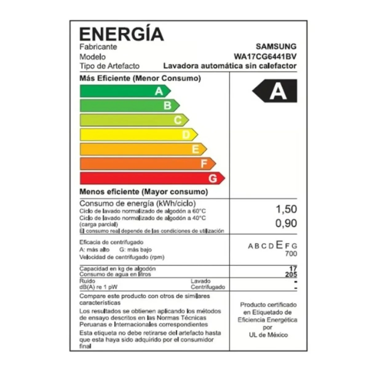 LAVADORA SAMSUNG 19 KILOS ECOBUBBLE CARGA SUPERIOR WA19CG6441BD - DETERGENTE LIQUIDO SAPOLIO 1L. - 6