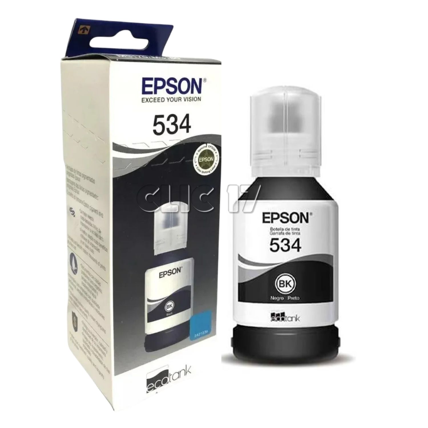 KIT TINTA EPSON T534 NEGRO ORIGINAL - 1
