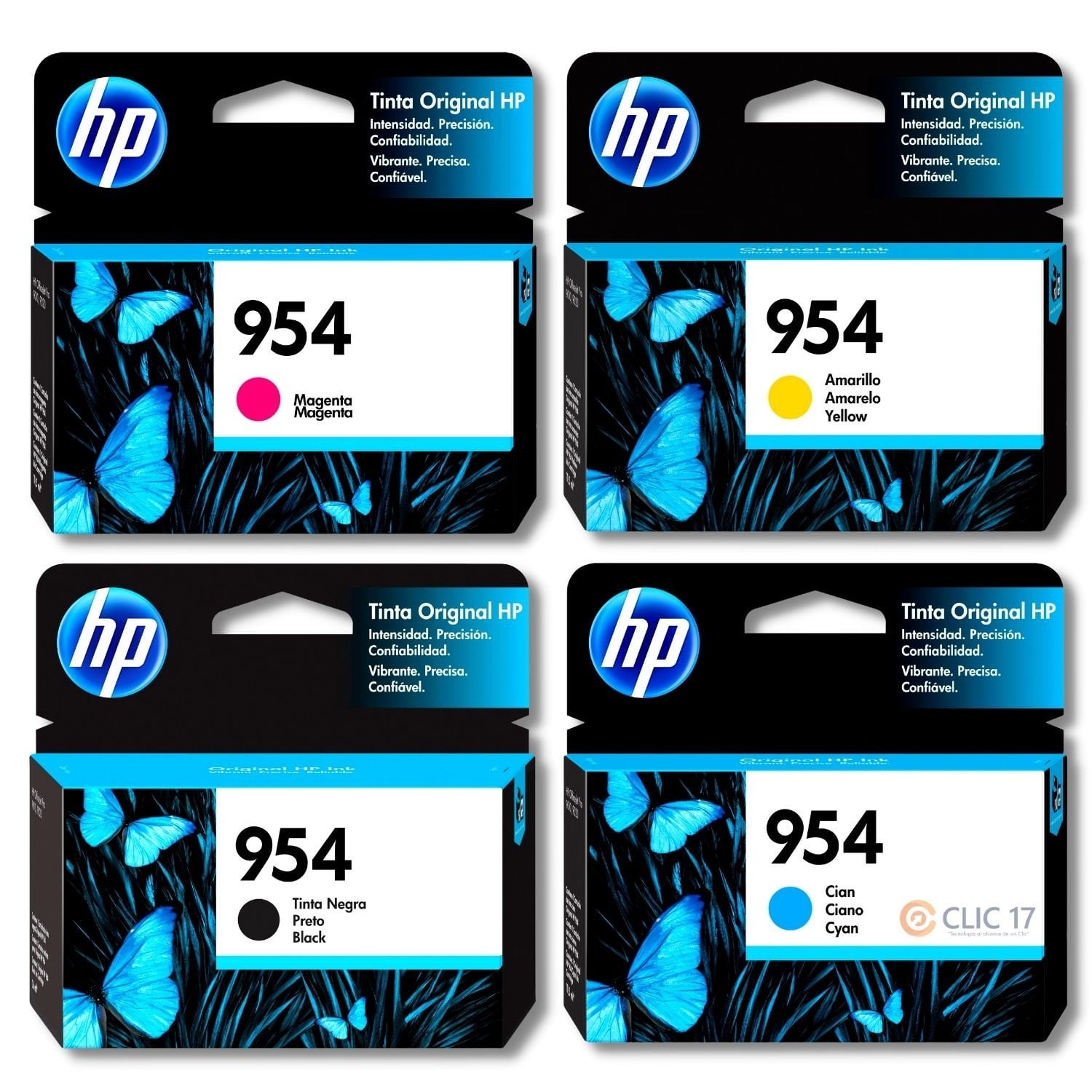 TINTA HP 954 PACK DE 4 COLORES ORIGINAL - 1