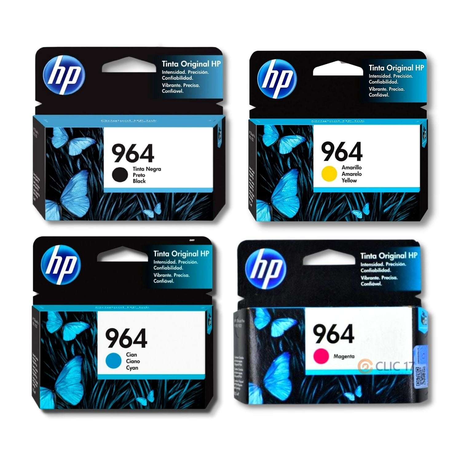 TINTA HP 964 PACK DE 4 COLORES ORIGINAL - 1