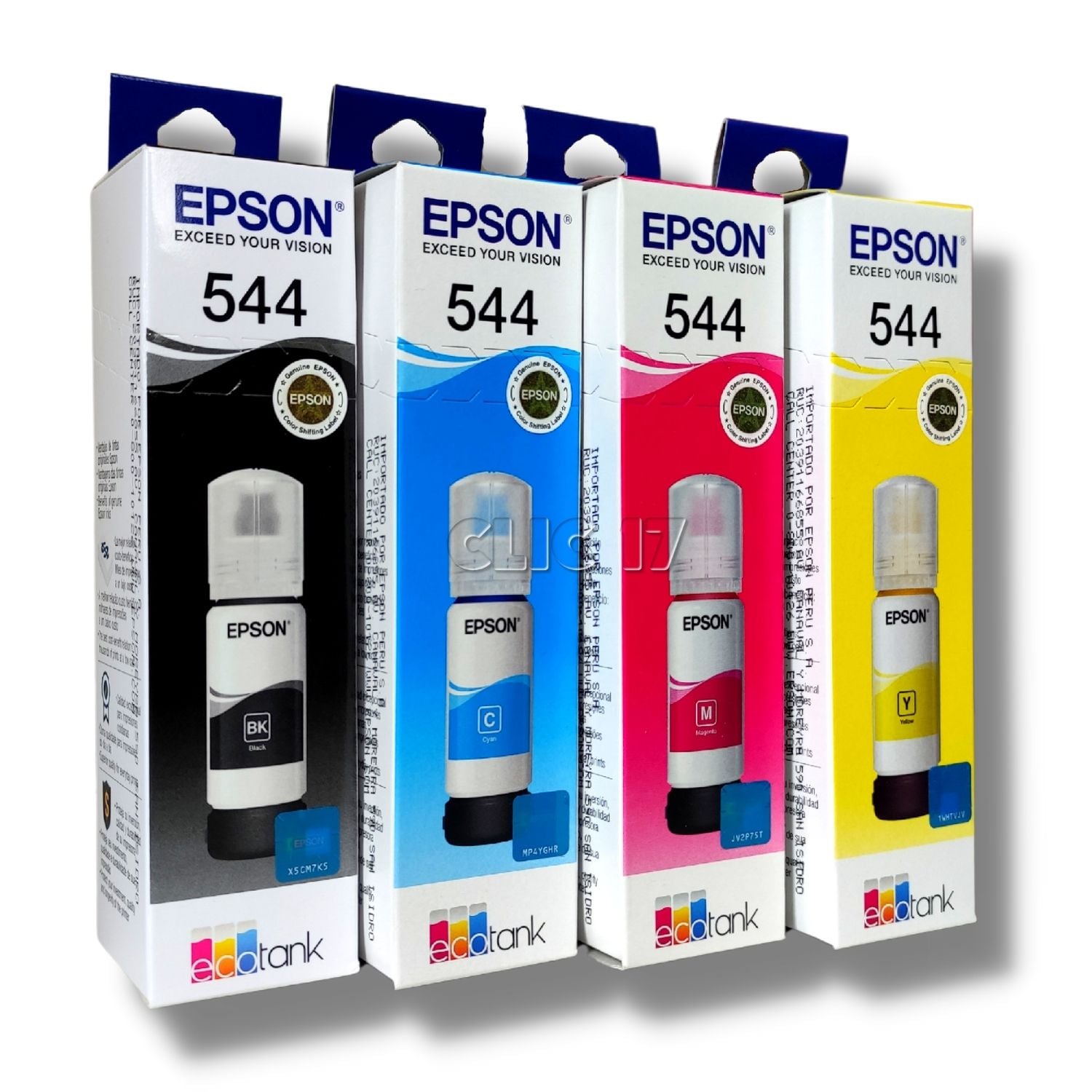 TINTA EPSON 544 X4 COLORES T544 ORIGINAL - 1