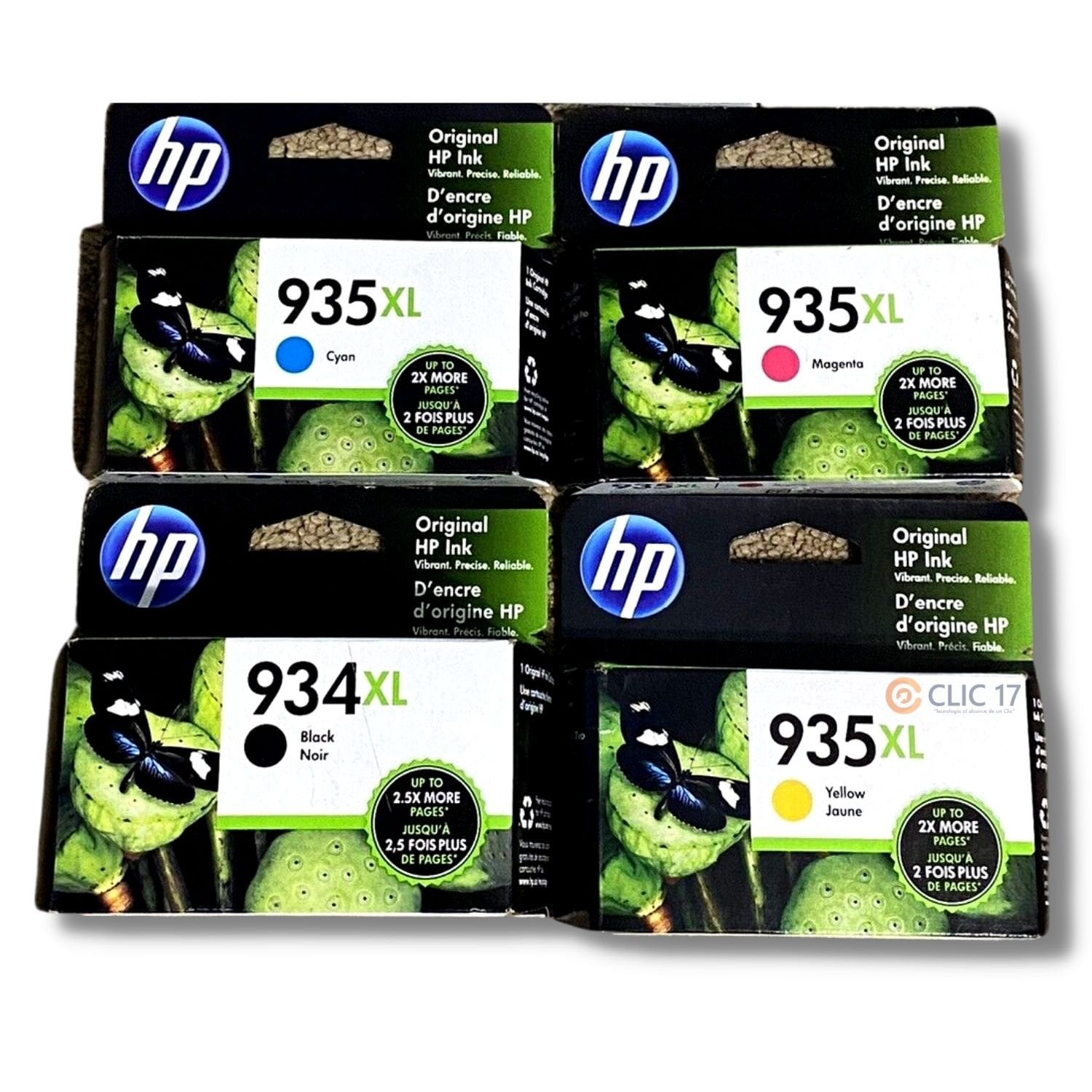 TINTA HP 934XL 935XL PACK DE 4 COLORES ORIGINAL - 1