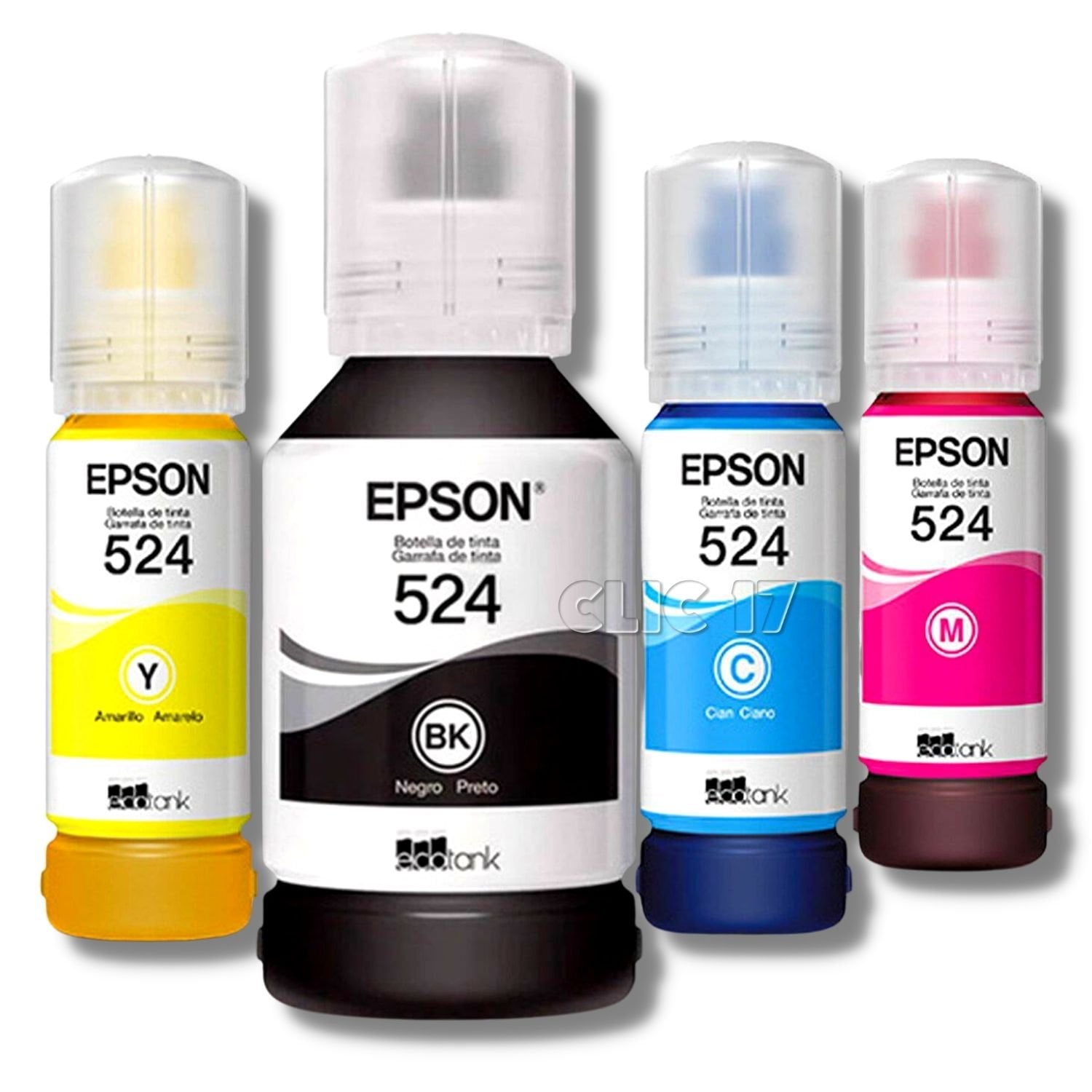 TINTA EPSON 524 X4 COLORES T524 ORIGINAL - 1