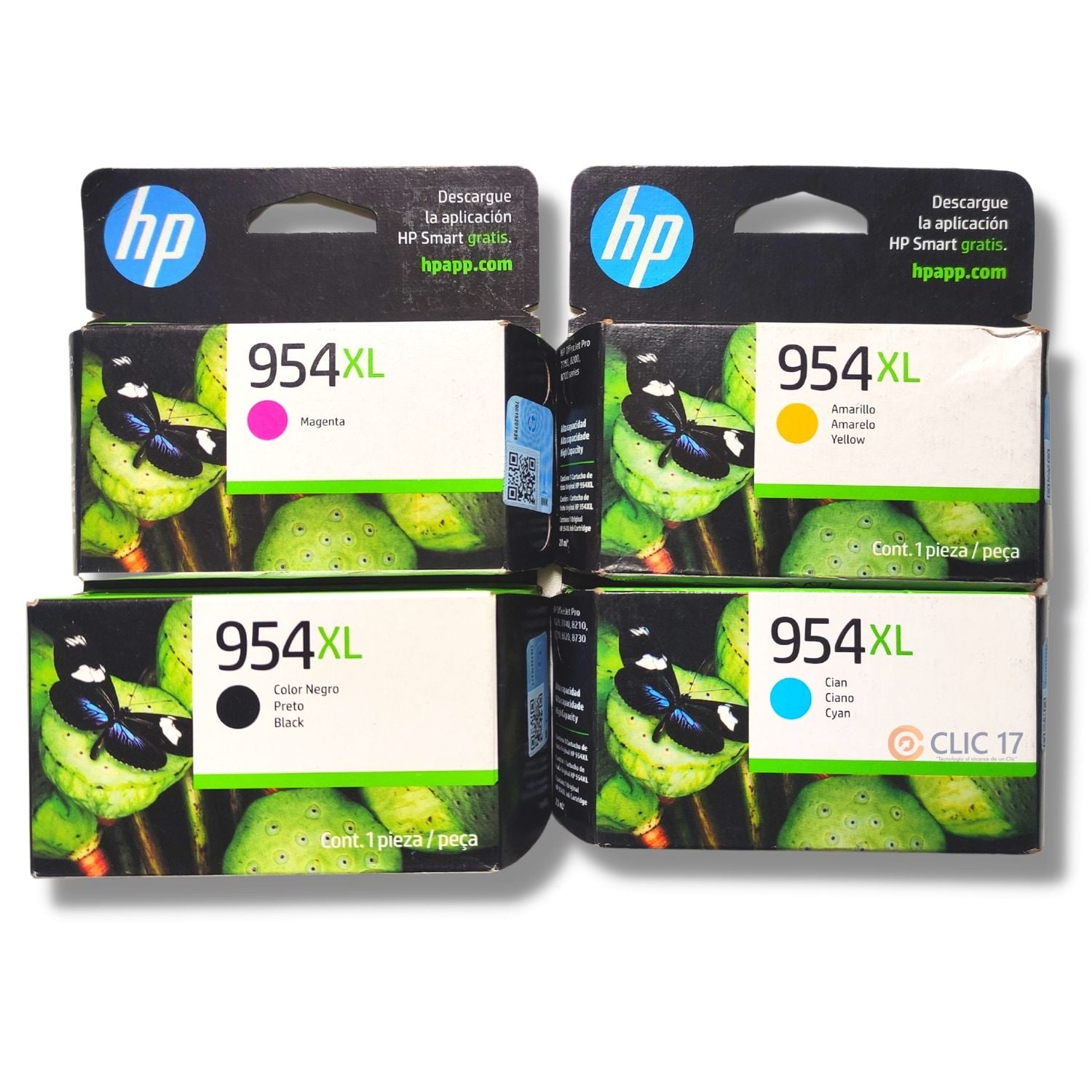 TINTA HP 954XL PACK DE 4 COLORES ORIGINAL - 1