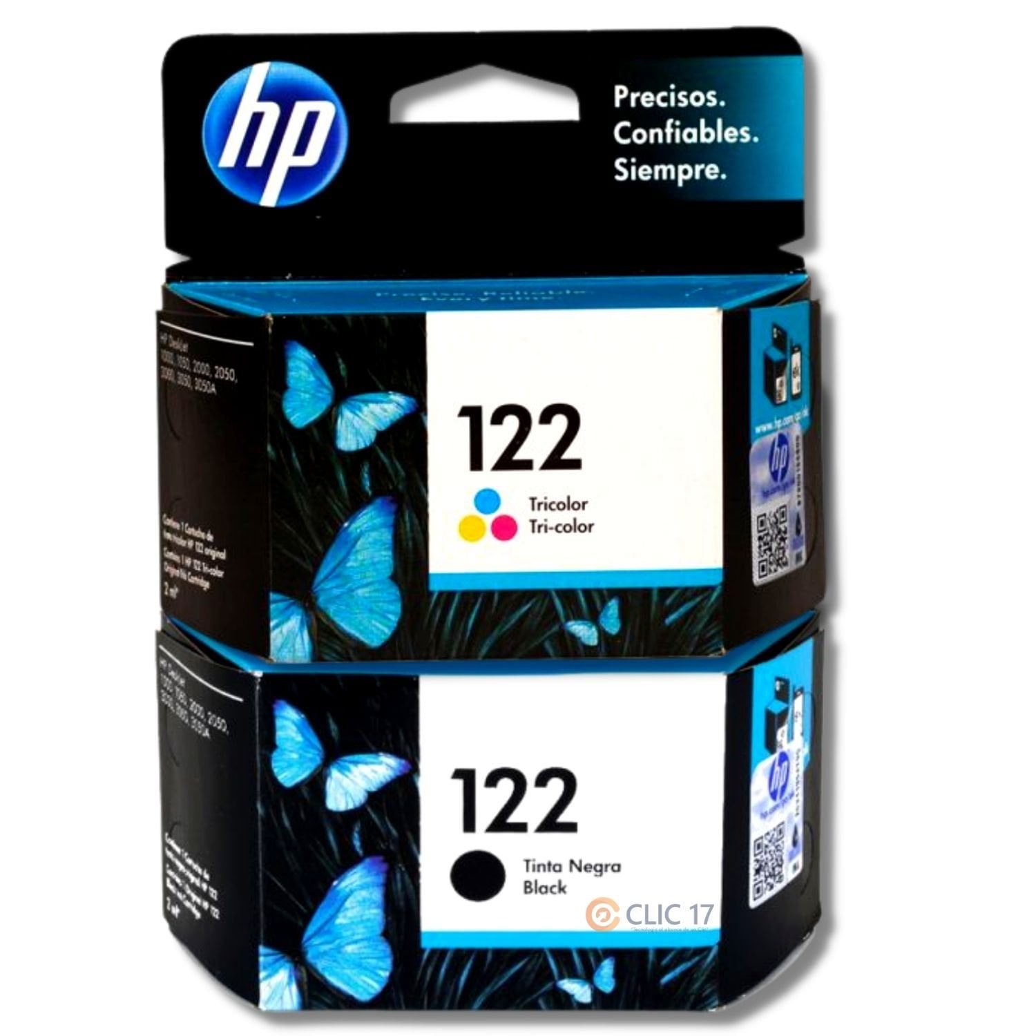 TINTA HP 122 NEGRO Y TRICOLOR ORIGINAL - 1