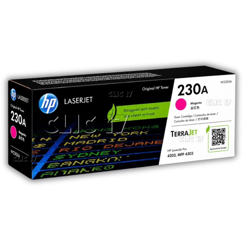 TONER HP 230A MAGENTA LASERJET PRO 4203, MFP 4303 GENUINO - 1