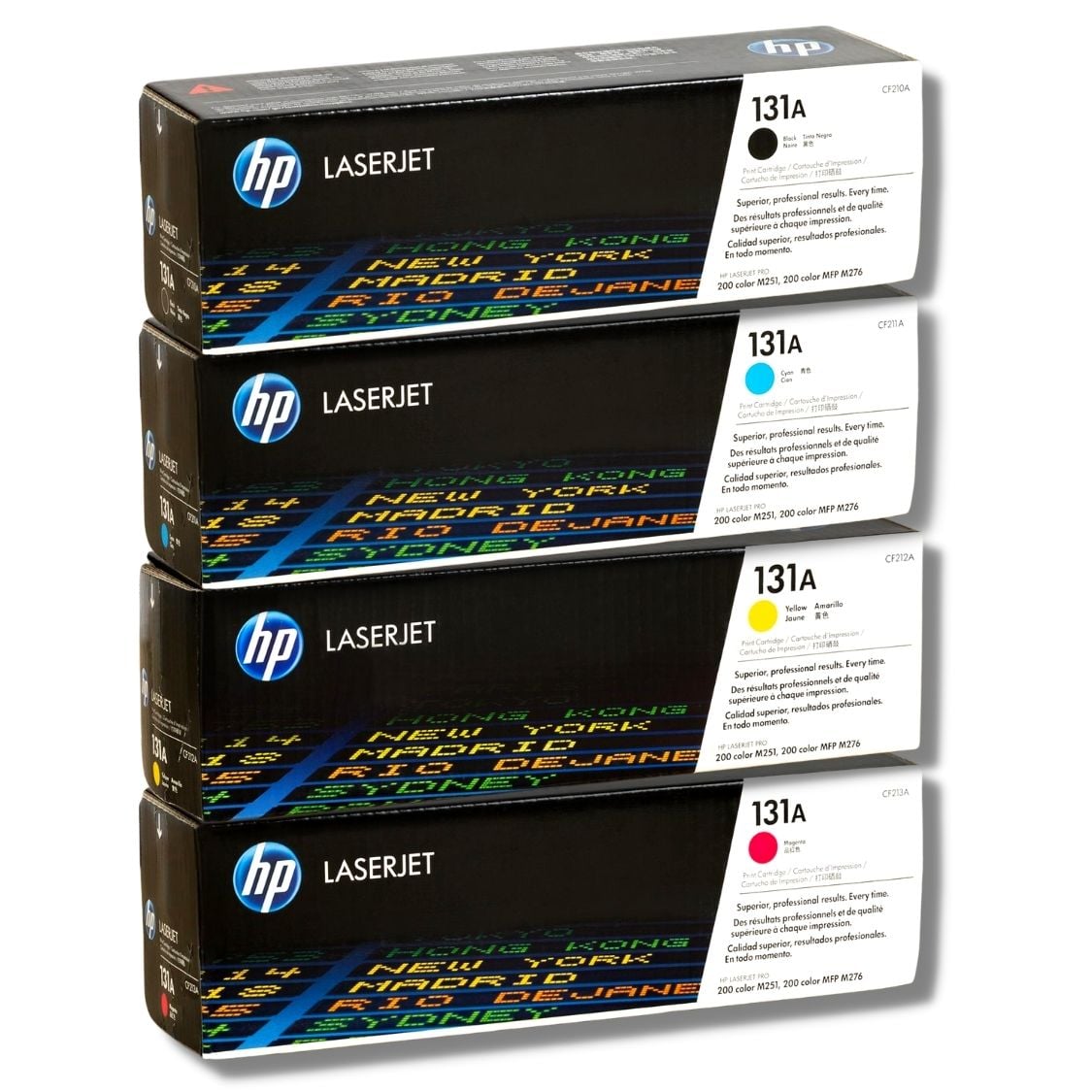 KIT TONER HP 131A CYAN MAGENTA AMARILLO NEGRO - 1