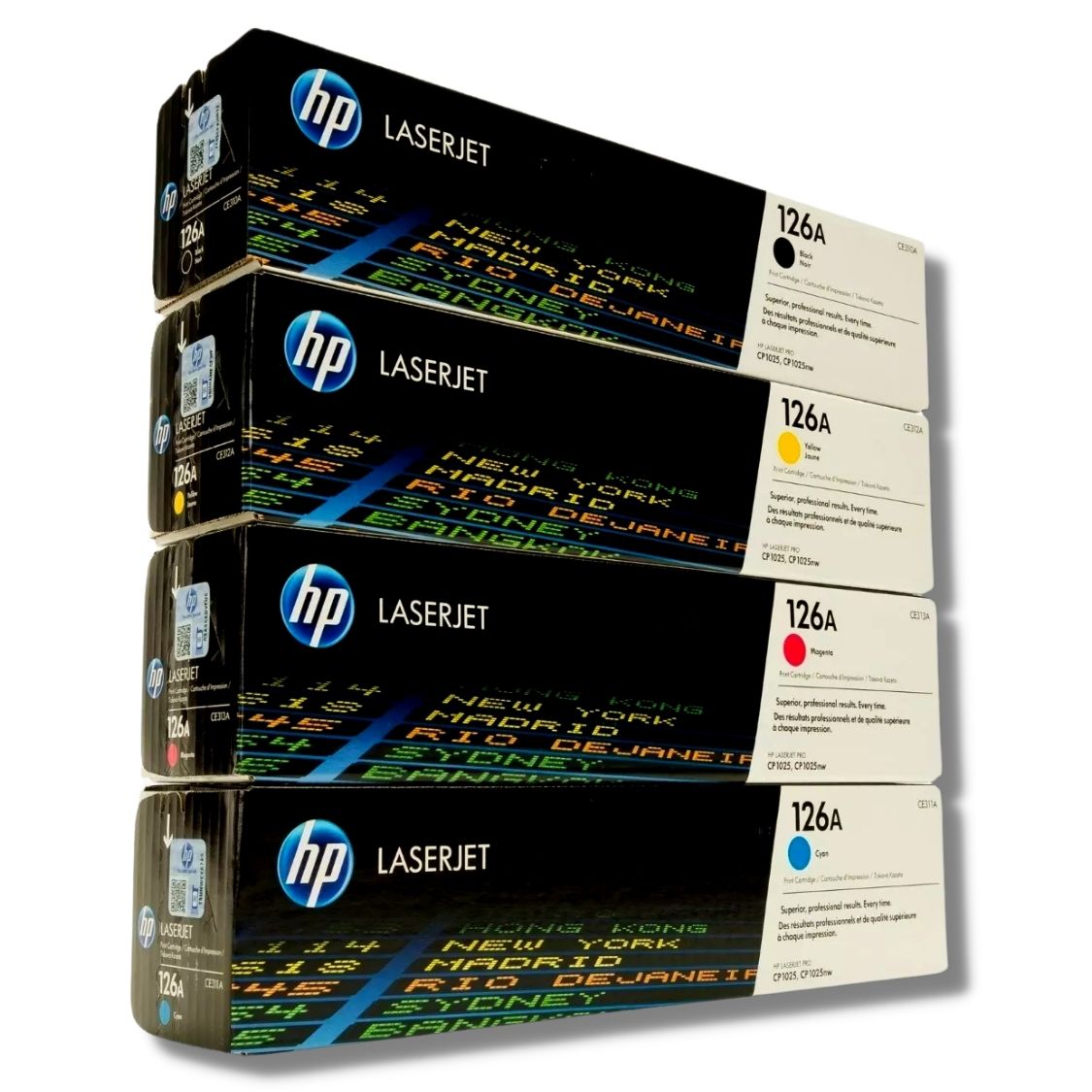 KIT TONER HP 126A CYAN MAGENTA AMARILLO NEGRO - 1