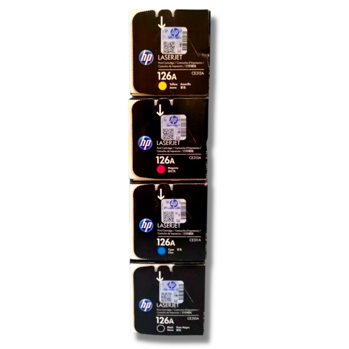 KIT TONER HP 126A CYAN MAGENTA AMARILLO NEGRO - 2