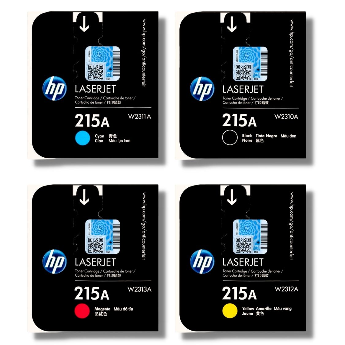 KIT TONER HP 215A CYAN MAGENTA AMARILLO NEGRO - 1