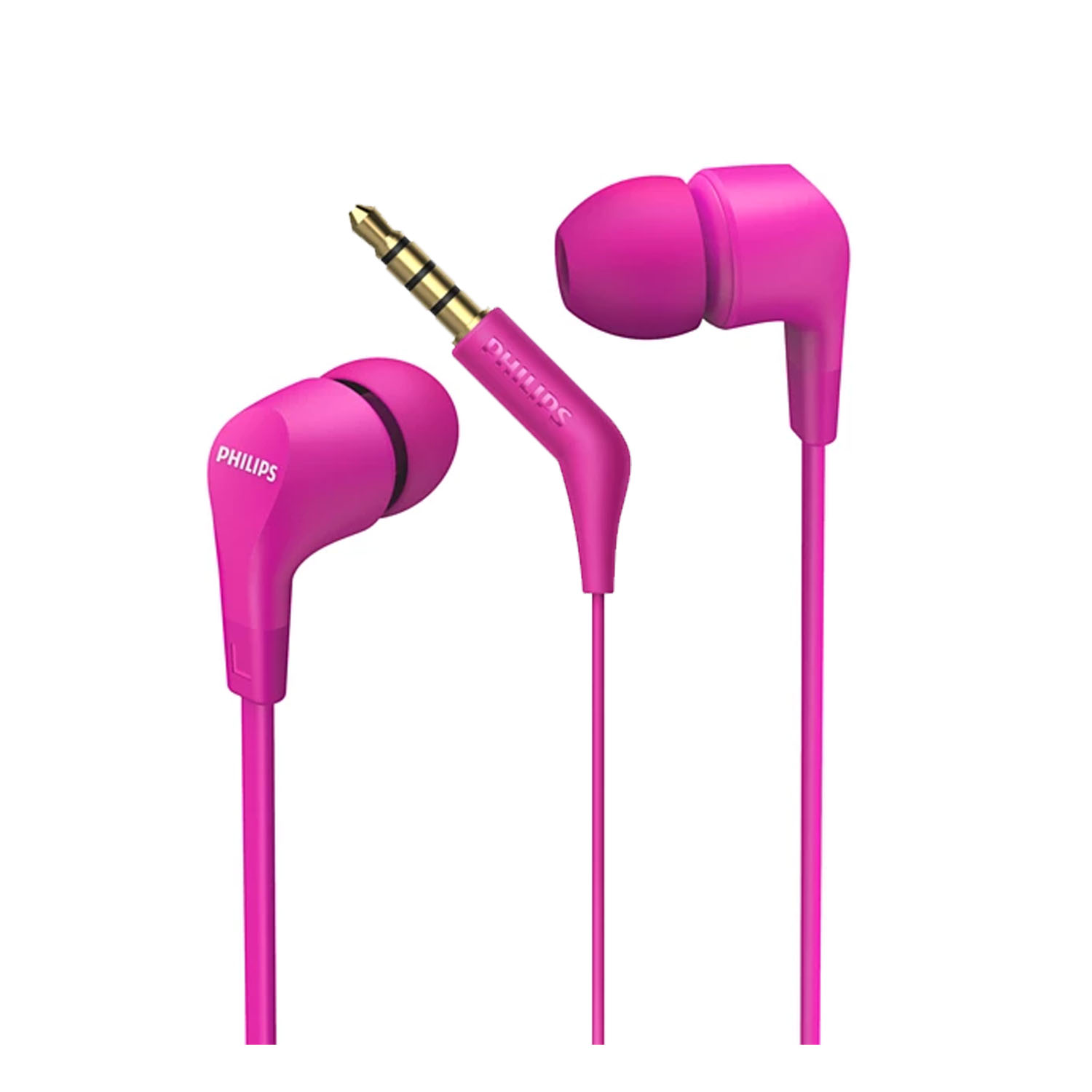 AUDÍFONOS PHILIPS TAE1105 ROSA CON CABLE - 1