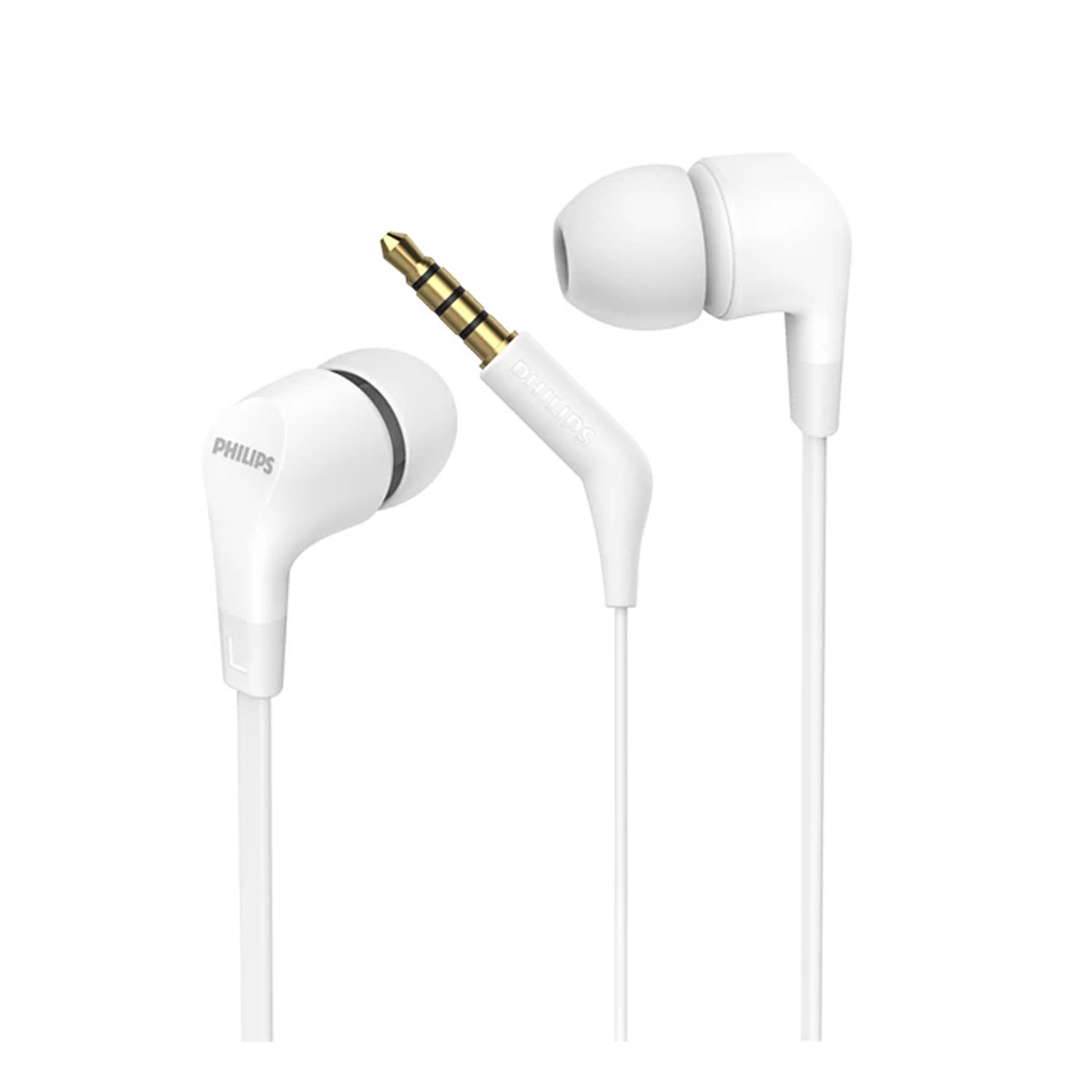 AUDÍFONOS PHILIPS TAE1105 BLANCO CON CABLE - 1