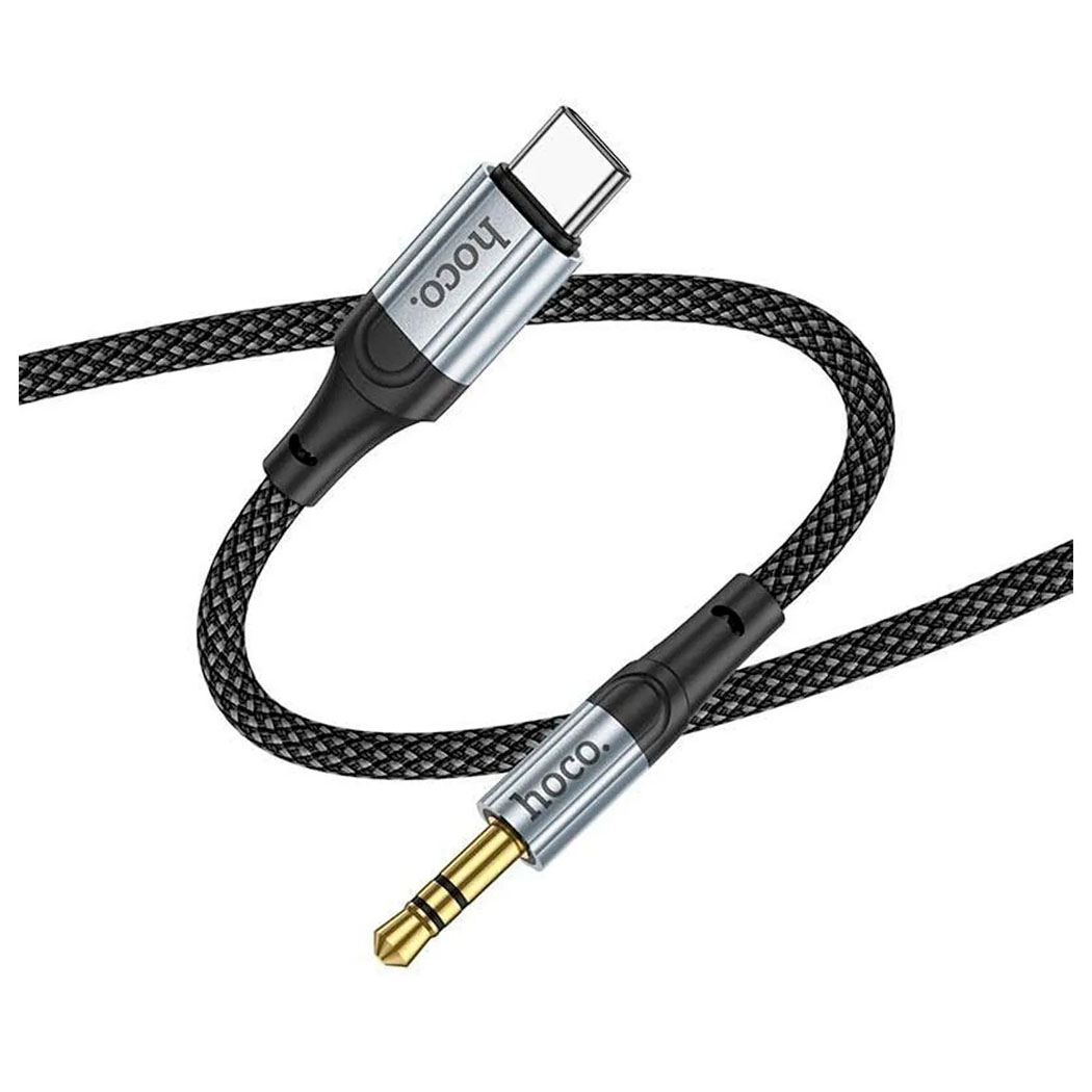 CABLE AUXILIAR AUDIO 35MM TO TYPE-C HOCO UPA26 NEGRO - 1