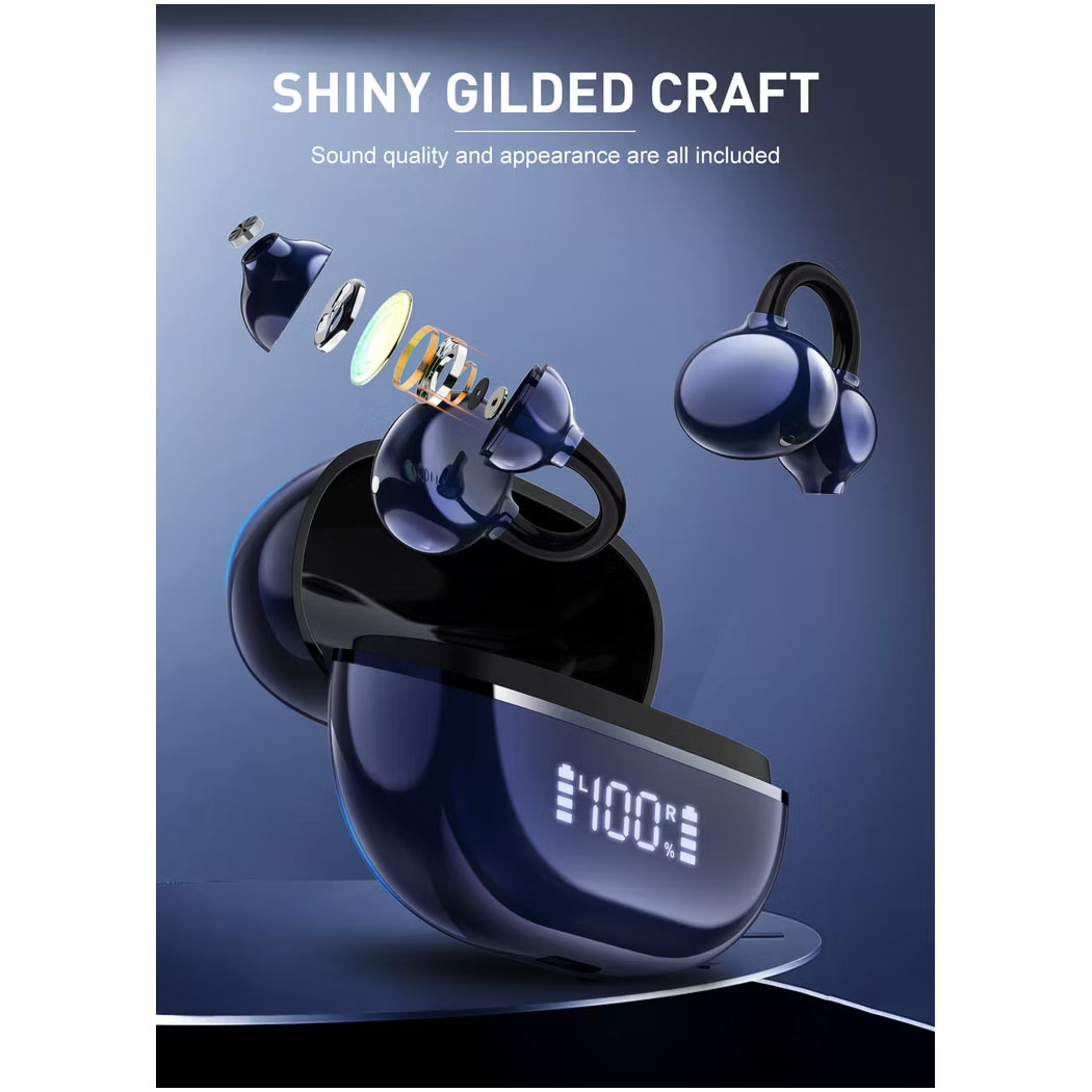 AUDIFONOS INALÁMBRICOS EARBUDS HI-FI LDNIO T09 BLUE BLACK - 3