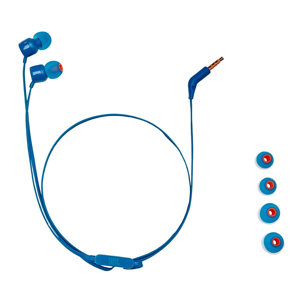 AUDÍFONO JBL TUNE 110 IN EAR AZUL CON MICRÓFONO - 2