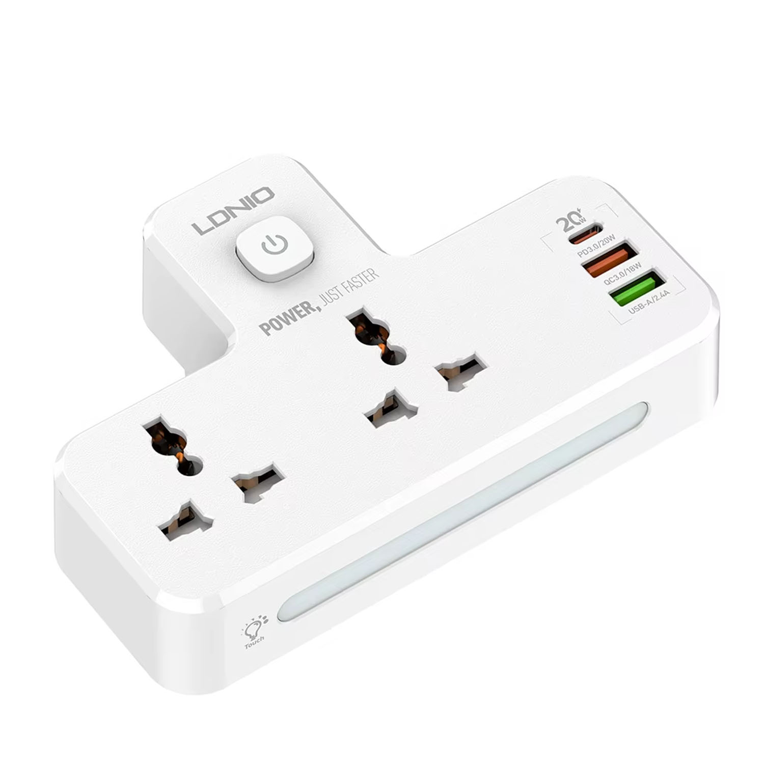 EXTENSIÓN DE PARED LDNIO SC2311 PD20W USB QC 3.0 - 2