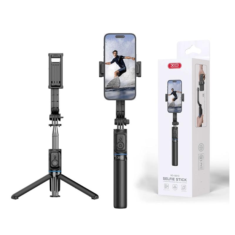 SELFIE STICK XO BLUETOOTH TRIPODE SS13 BLACK 106CM